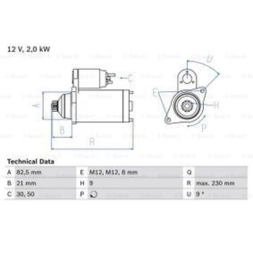 Bosch 0 986 018 380 - Startmotor - Hoge kwaliteit en betrouwbaarheid
