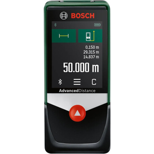 Bosch AdvancedDistance 50C - Laserafstandsmeter - Nauwkeurig tot 50 m met Bluetooth - Kleurendisplay