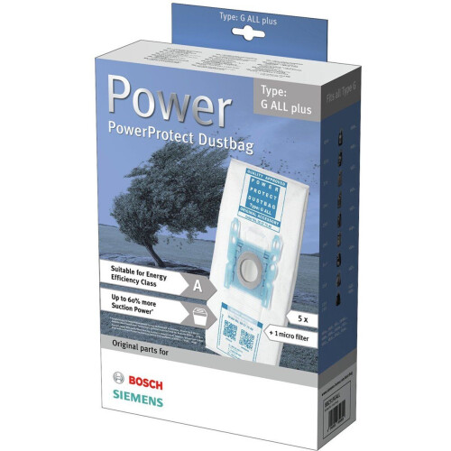 Bosch BBZ51FGALL - Stofzuigerzakken G ALL Plus - 50% langere levensduur - 5 stuks