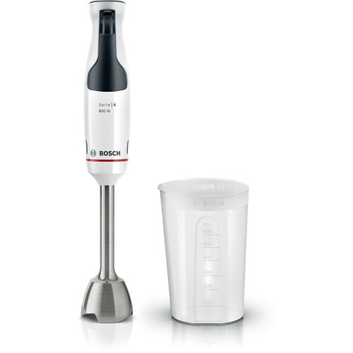 Bosch ErgoMaster MSM4W410 - Staafmixer - 800W - Keramische Koppeling - AntiSplash - Wit