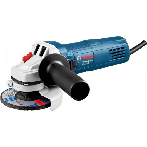 Bosch GWS 750 S - Haakse Slijper - 750W 125mm - Ergonomische handgreep (1 stuk) Tweedehands
