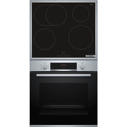 bosch Hbd 435 Rs 62 Inbouw Oven & Inductie Set - 3d Hete Lucht & Grill Functie - Touchselect Bediening - Powerboost - Ecoclean Direct - 71 Liter | Nieuw (outlet) Tweedehands