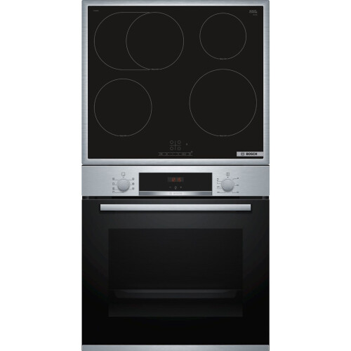 ​bosch Hbd 435 Rs 62 Inbouw Oven & Inductie Set - 3d Hete Lucht & Grill Functie - Touchselect Bediening - Powerboost - Ecoclean Direct - 71 Liter | Nieuw (outlet)
