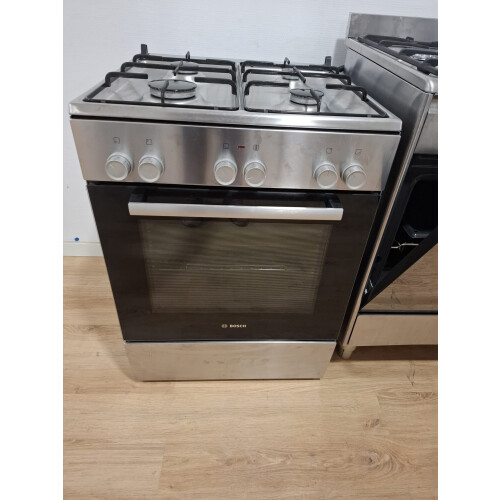 Bosch HGD725150N - Gasfornuis - 4 gaspitten - 3D hetelucht - Zilver Tweedehands