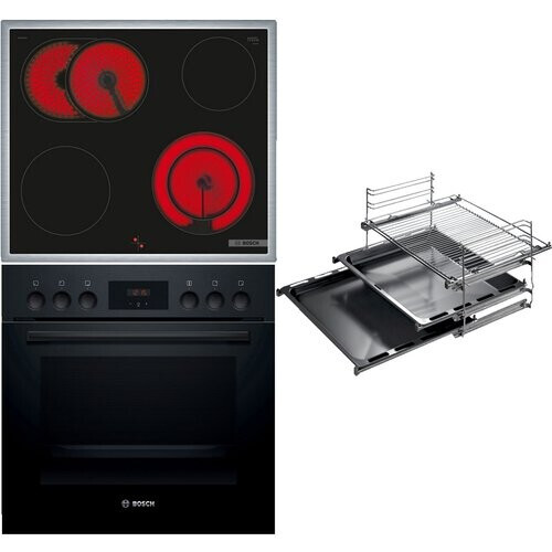 Bosch Hnd211rb1 Inbouw Oven En Keramische Kookplaat Set - Grill Functie - 4 Kookzone_s - 66 Liter - Zwart | Nieuw (outlet) Tweedehands