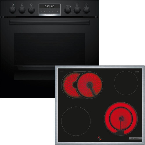 BOSCH HND671LS67 - Inbouw Oven + Keramische Kookplaat - Pyrolyse-zelfreiniging - Zwart