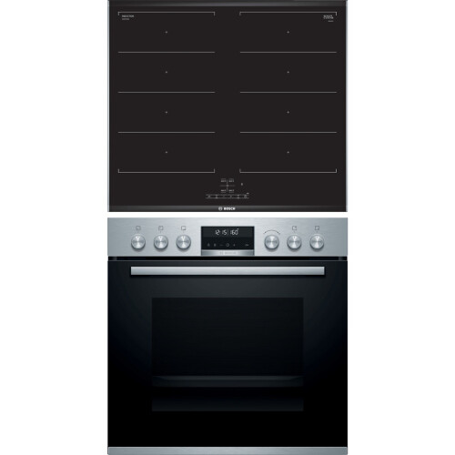 Bosch HND679LS66 - Inbouw oven set - Pyrolyse zelfreinigend - Zwart roestvrij staal Tweedehands