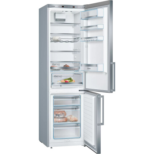 Bosch Kge398ibp - Koel-vriescombinatie - 201 Cm - 343l - Low Frost - Rvs | Nieuw (outlet)
