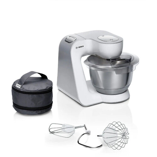 Bosch MUM58200 - Keukenmachine - 1000 W - 3,9L Roestvrijstalen mengkom - Wit/Zilver Tweedehands