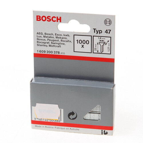 Bosch - Nagel type 47 - 1,8 x 1,27 x 23 mm (1000 stuks)