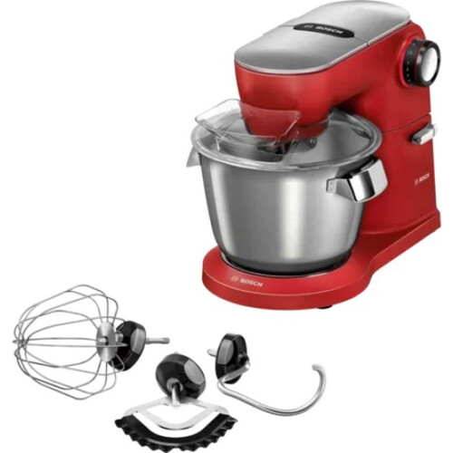 Bosch OptiMUM MUM9A66R00 - Keukenmachine - 1600 W 5,5 L - Rood/RVS