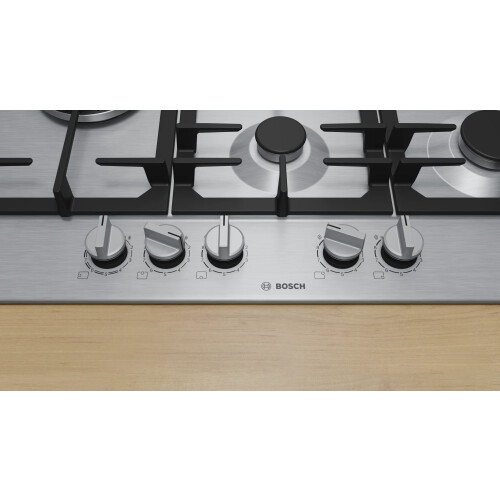 Bosch Pcs7a5i90 - Gaskookplaat - 75 Cm - 5 Kookzones - Rvs | Nieuw (outlet)