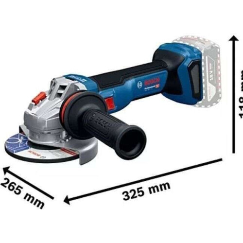 Bosch GWS 18V-11 - Accu haakse slijper - 125 mm schijfdiameter - 9.000 min-1 toerental