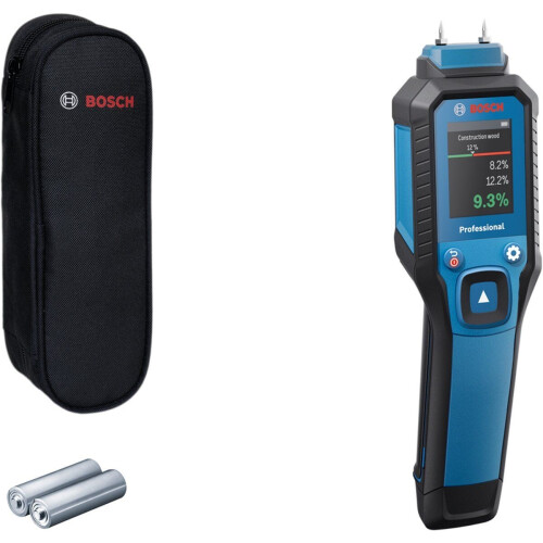Bosch Professional GMP 1-13 - Materiaalvochtmeter (pin) - Robuuste behuizing IP65 - Grijs/Blauw