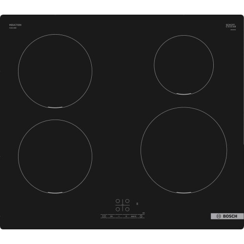 Bosch PUE611BB5D - Inbouw Inductiekookplaat - 4 kookzones - Zwart