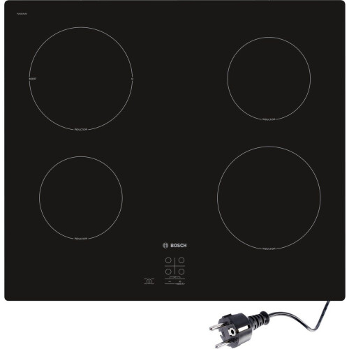 Bosch PUG61RAA5D - Inbouw Inductiekookplaat - 4 kookzones - 60 cm - Zwart Tweedehands