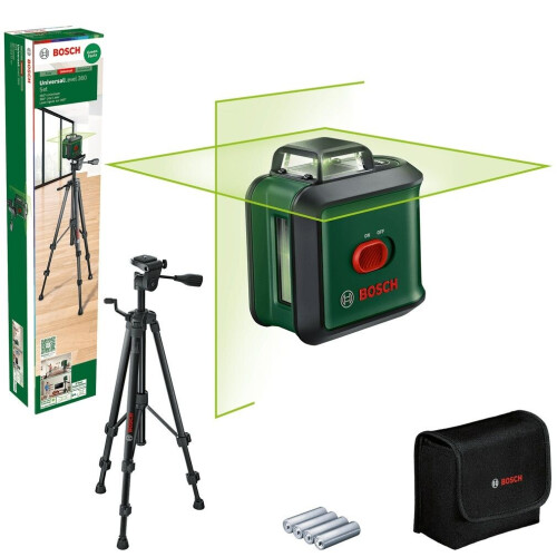 Bosch UniversalLevel 360 - Kruislijnlaser - 360° horizontale lijn - Groene laser