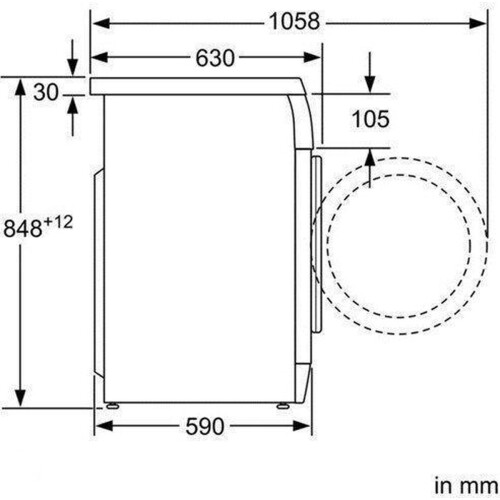 Bosch Was2846s - Wasmachine - 8 Kg - 1400 Tpm - Varioperfect