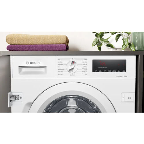 Bosch Wiw28502 - Inbouw Wasmachine - 8 Kg - 1400 Tpm - Ecosilence Drive - Energieklasse C | Nieuw (outlet)