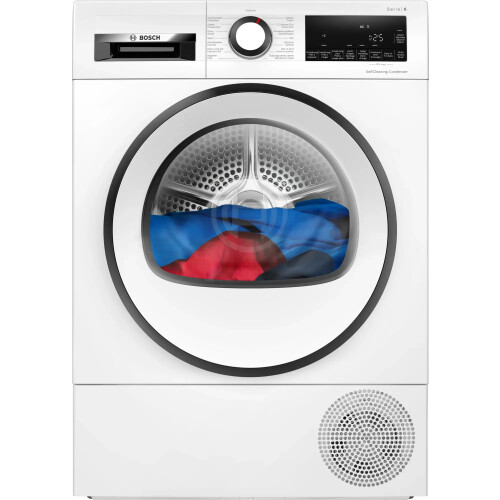 Bosch Wqg245dcfg - Warmtepompdroger - 9 Kg - Zelfreinigende Condensor - 64 Db - Energieklasse A++ | Nieuw (outlet)