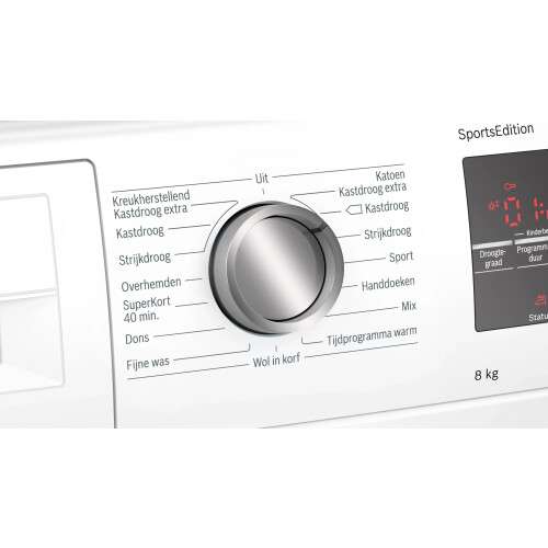 Bosch Wtw85495 - Warmtepompdroger - 8 Kg - Zelfreinigende Condensor - 64 Db - Energieklasse A++ | Tweedehands (Refurbished)