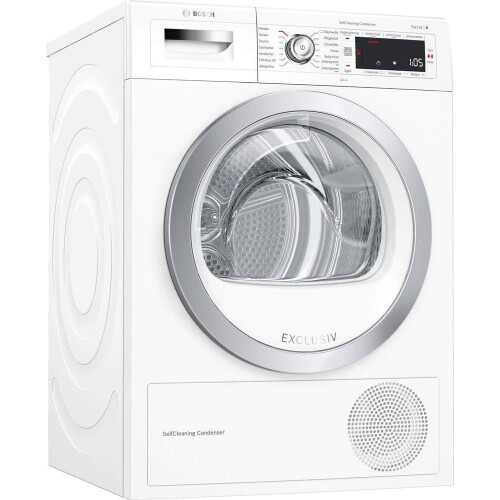 Bosch WTW875E27 - Warmtepompdroger 8 Kg - A+++ SelfCleaning Condenser - Wit Tweedehands