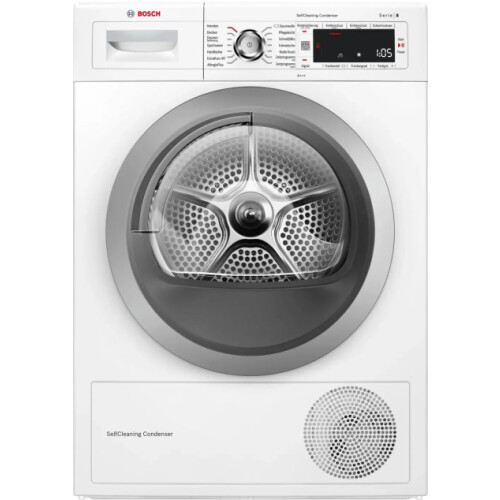 Bosch WTW875W0 - Warmtepompdroger 8 kg - A+++ - Wit met zilverkleurige accenten