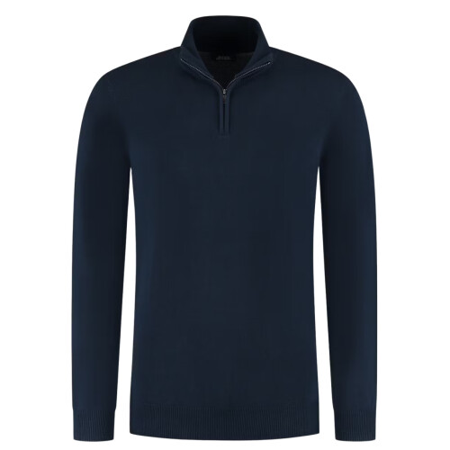Boston Brothers BBO35F531 - Half Zip Pullover - Tijdloos Katoen - Maat L Tweedehands