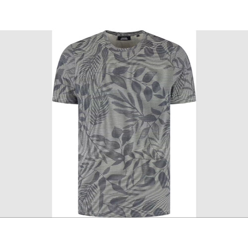 Boston Brothers BBO35S372/3 - All Over Print Jersey T-Shirt - Zacht Ademend - Navy - M