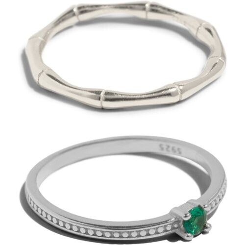 Bound Studios dames vegan Ring Set Panda & Emma Sterling Zilver Tweedehands