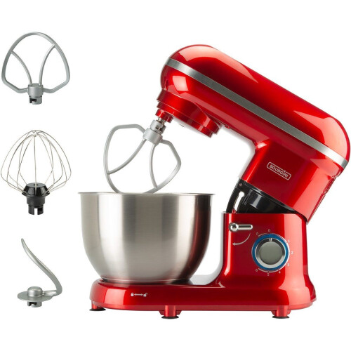 Bourgini Classic Kitchen Chef - Keukenmachine 1300W - 4.5L Mengkom - Rood Tweedehands