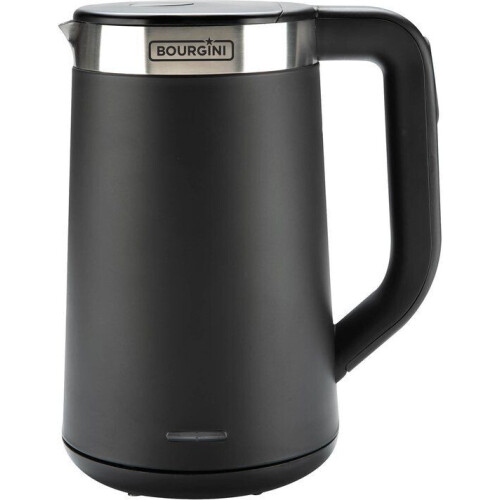 Bourgini Elements - Digitale Waterkoker - Zwart - 1.7 liter inhoud - GRS gecertificeerd gerecyclede materialen