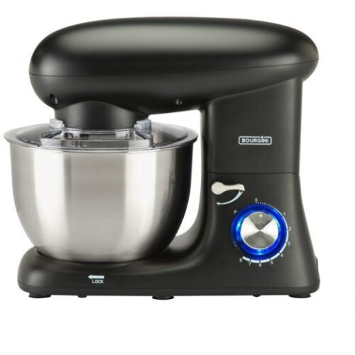 Bourgini Kitchen Chef Plus - Keukenmachine 1400W 5,5L - 8 snelheden - Roestvrijstaal