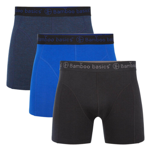 Boxershorts Rico (3-pack) - Jeans Melange, Blauw & Zwart L Tweedehands