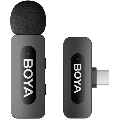 BOYA BY-V10 (V2.0) - Microfoon met bevestigingsclip - Draadloos 20 - 16000 Hz - Zwart