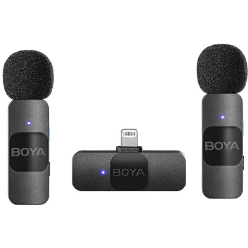 BOYA BY-V2 (V2.0) - Microfoon met bevestigingsclip - Draadloos - 20 - 16000 Hz - Zwart