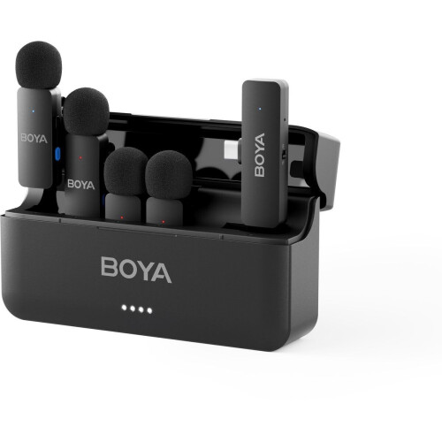 BOYA BY-V4 - Draadloze microfoon met bevestigingsclip - 20 - 20000 Hz - Zwart Tweedehands