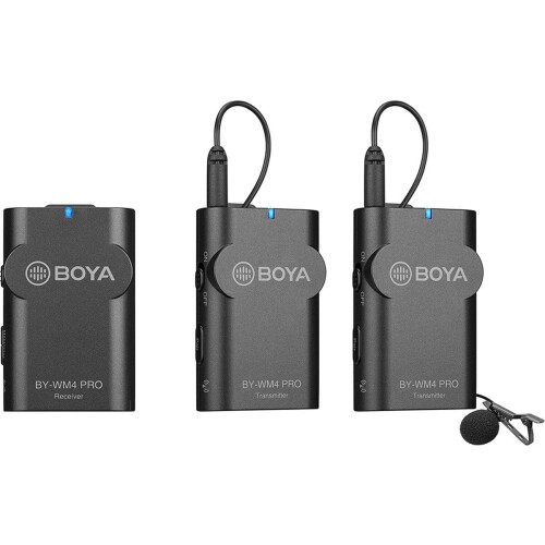 Boya BY-WM4PRO K2 - Microfoons - 2 zenders + lavaliermicrofoons Tweedehands