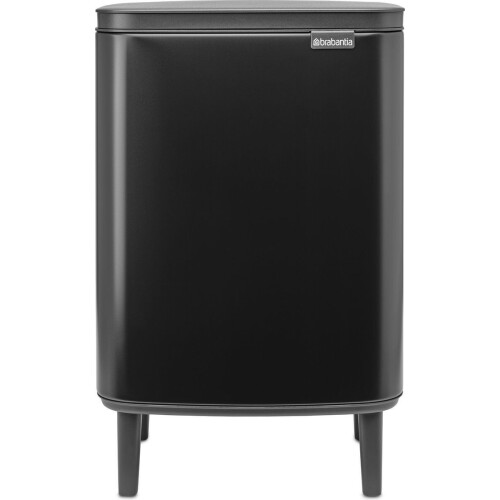 Brabantia Bo Hi Prullenbak - 12 liter - Ruimtebesparend - Matt Black Tweedehands