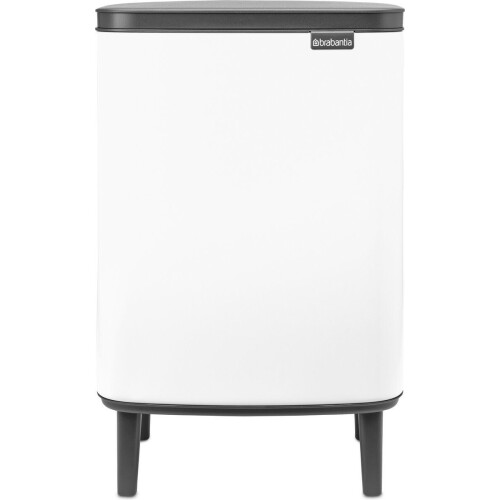 Brabantia Bo Hi Prullenbak - 12 liter - Ruimtebesparend - Wit