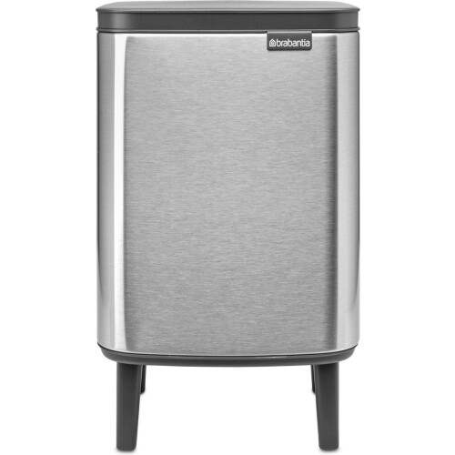 Brabantia Bo Hi Prullenbak - 7 liter - Ruimtebesparend - Matt Steel Fingerprint Proof