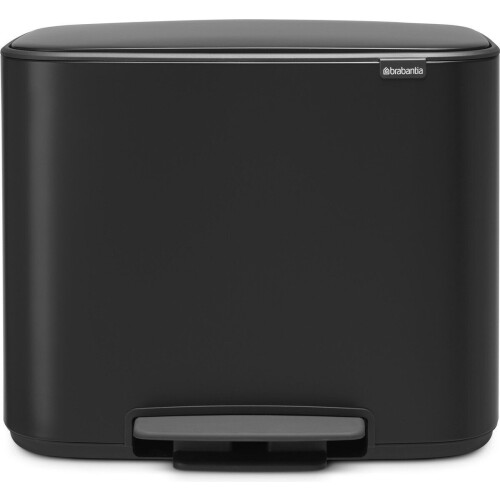 Brabantia Bo Prullenbak - 11 + 23 liter - Afvalscheiding - Matt Black Tweedehands
