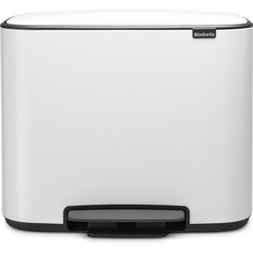 Brabantia Bo Prullenbak - 11 + 23 liter - Afvalscheiding - White Tweedehands