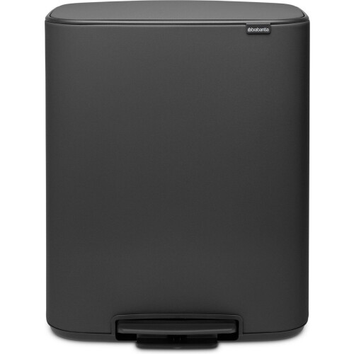 Brabantia Bo Prullenbak - 60 l - Soft Touch systeem - Mineral Infinite Grey