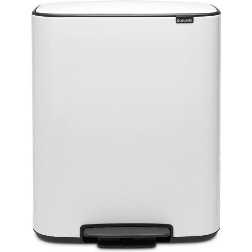 Brabantia Bo Prullenbak - 60 liter - XXL Pedaalemmer - Wit