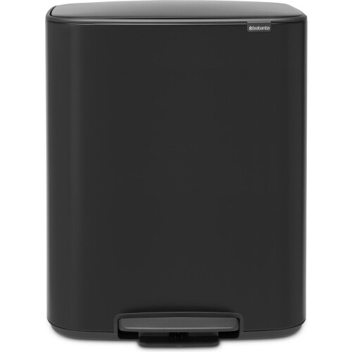 Brabantia Bo Prullenbak - Pedaalemmer - 60 liter - Matt Black Tweedehands