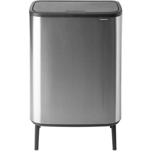 Brabantia Bo Touch Bin Hi Prullenbak - 60 liter - Soft-touch openingssysteem - Matt Steel Fingerprint Proof