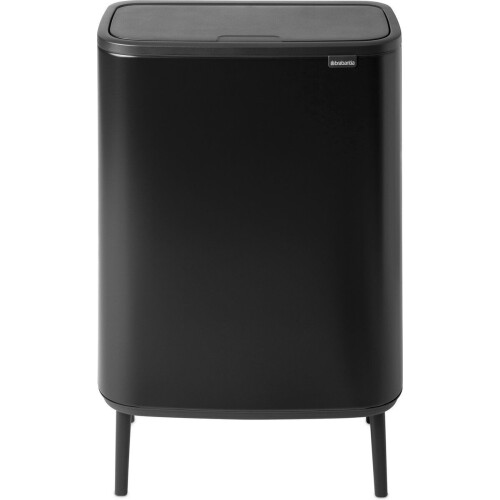 Brabantia Bo Touch Bin Hi Prullenbak - 60 liter - Soft-touch openingssysteem - Matt Black Tweedehands
