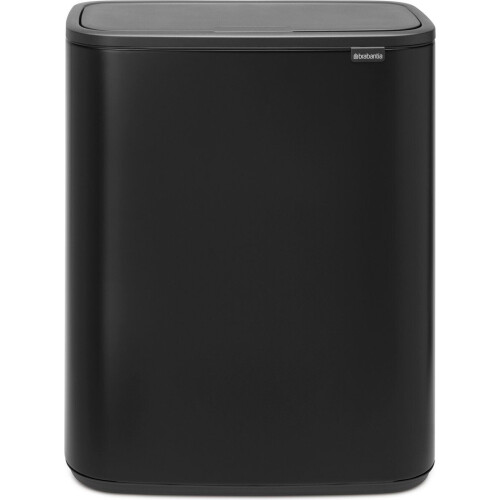 Brabantia Bo Touch Bin - Prullenbak - 2 x 30 liter - Afvalscheiding - Matt Black (2 stuks) Tweedehands