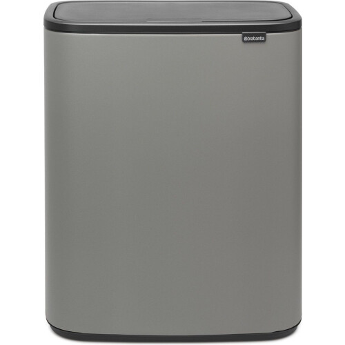 Brabantia Bo Touch Bin - Prullenbak - 60 liter - Soft-touch opening - Mineral Concrete Grey Tweedehands